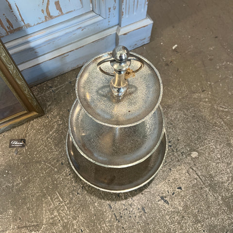 Galvanized Metal 3-Tier Display