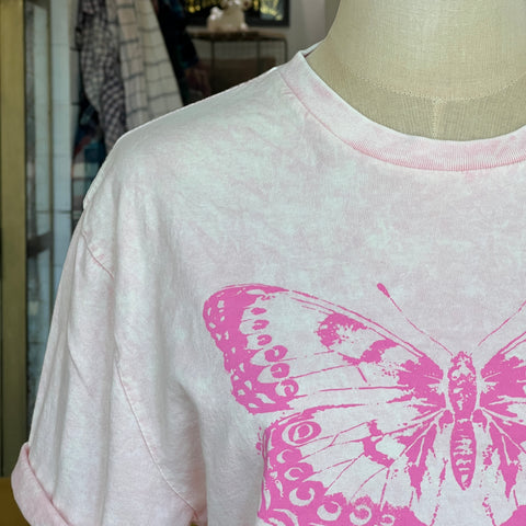 Butterfly Trio Tee - Pink