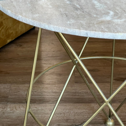 Metal Table - Marble
