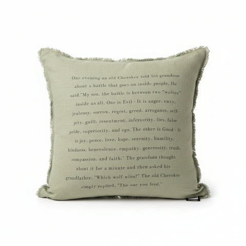 One Evening Pillow - Sage