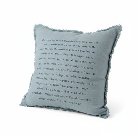 One Evening Pillow - Blue