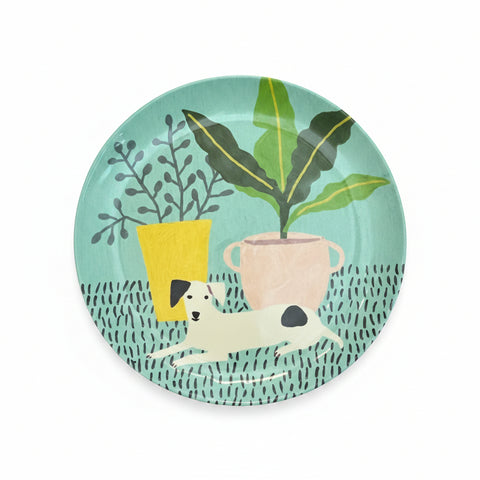 Melamine Dog Plate
