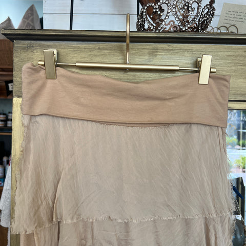 Silk Ruffle Skirt