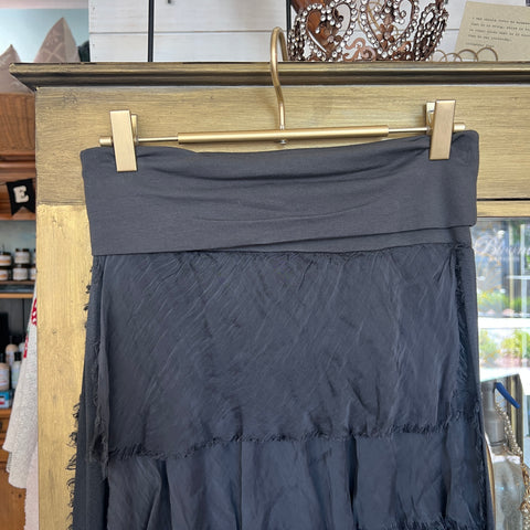 Silk Ruffle Skirt