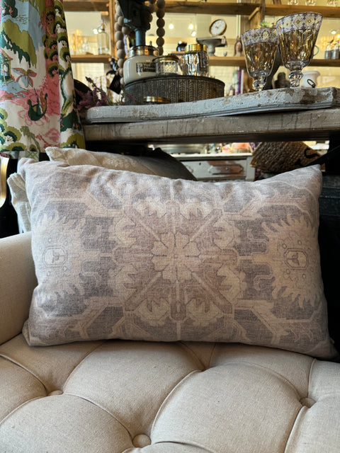 Nico Vintage Print Pillow