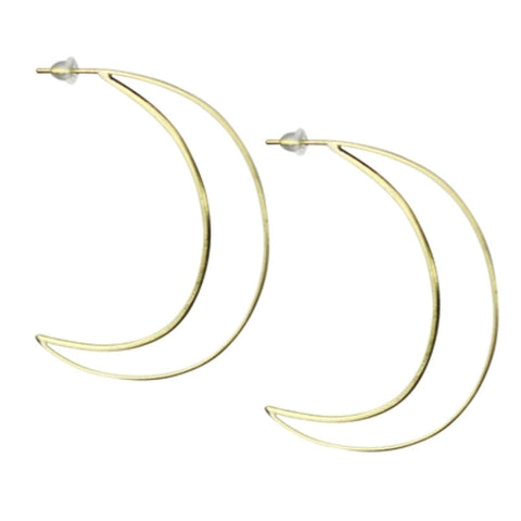 Leah Crescent Wire Earrings