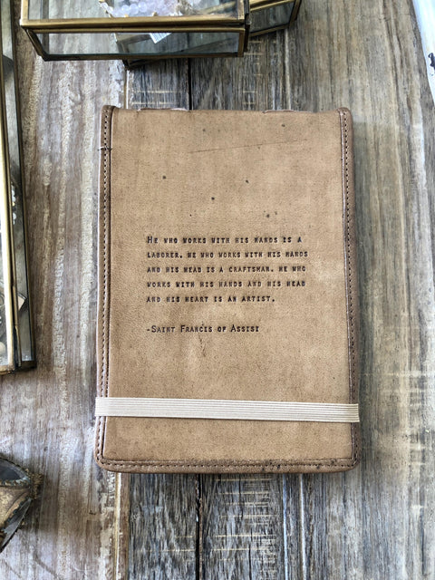 Saint Francis of Assisi Large Leather Journal