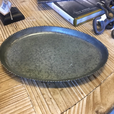 Oval Galvanized Tray Medium