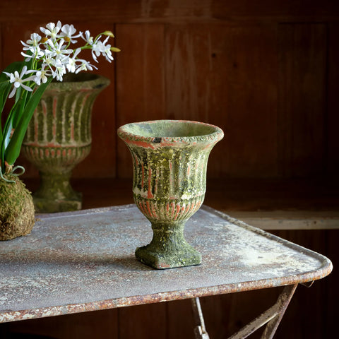 Aged Garden Urn - Small