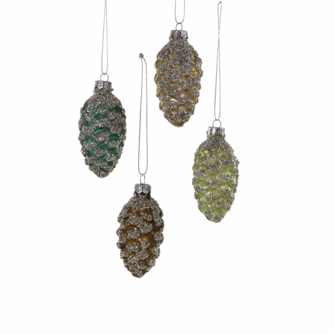 Glittered Pinecone Ornament