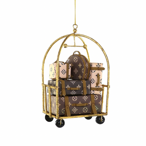Luxe Hotel Cart Ornament