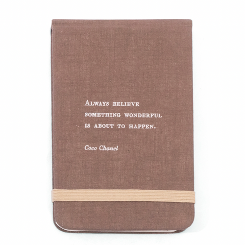 Coco Chanel Fabric Notebook