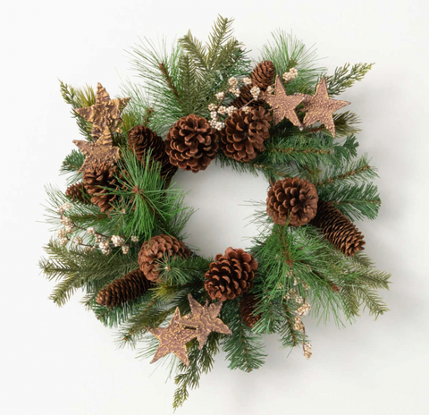 6.5" Goldstar Rustic Pine Ring