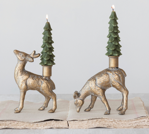 Deer Taper Candle Holder