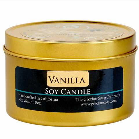 Grecian Soy Candle Vanilla