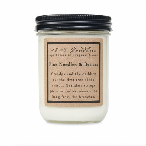 Pine Needles & Berries 1803 Candle