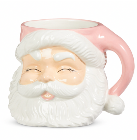 Pink Santa Jar