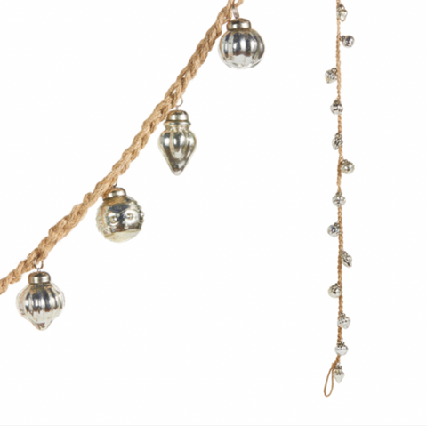 Silver Ornament Garland