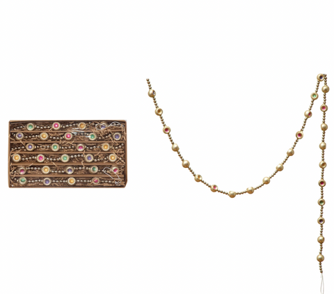 72" Glass Witch Eye Garland