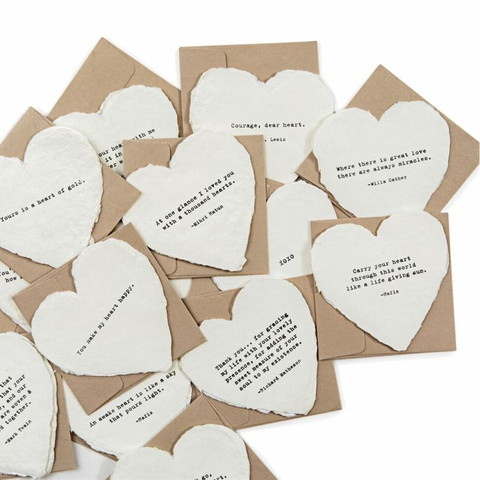 Deckled Heart Card & Envelope