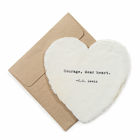 Deckled Heart Card & Envelope