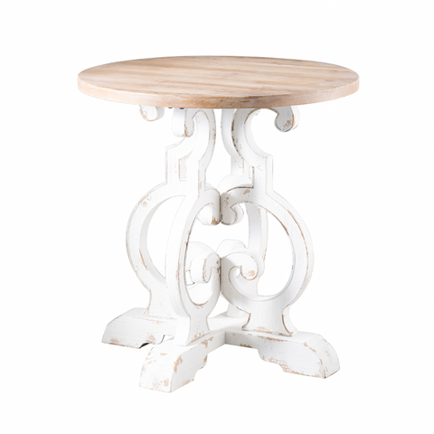 White Swirl Base Table
