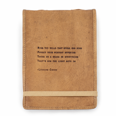 Leonard Cohen Large Leather Journal