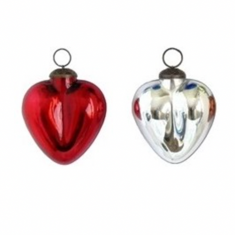 Smooth 3" Heart Orn.