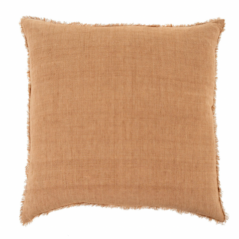 Terracotta Frayed Edge Pillow
