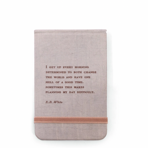 E.B. White Fabric Notebook