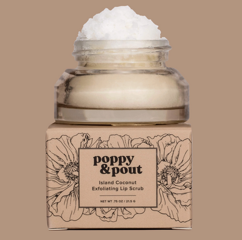 Island Coconut Poppy & Pout Lip Scrub