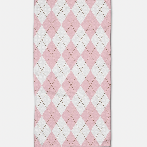 Cotton Candy Argyle Bar Towel