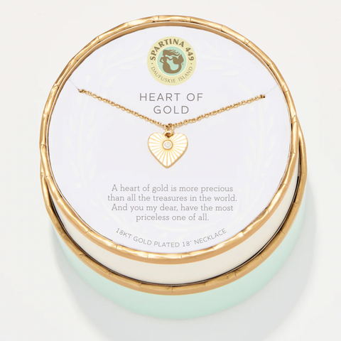 SLV Heart of Gold Necklace