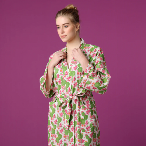 Cactus Flower Robe