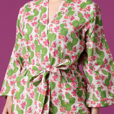 Cactus Flower Robe