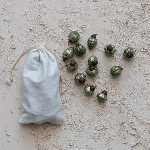 Bag of Olive Green Ornaments