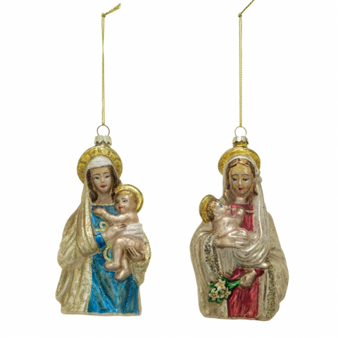 Virgin Mary/Child Ornament