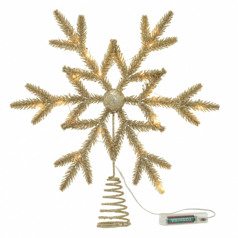 LED Snowflake Tree Topper