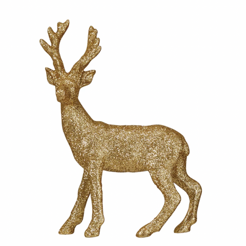 Gold Finish Resin Buck