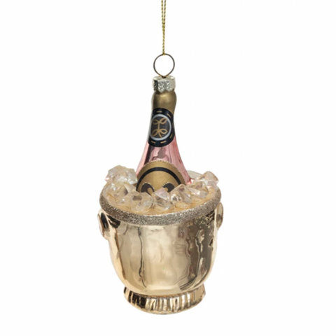 Ice Bucket Champagne Ornament