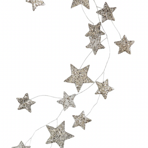 Glitter Star Garland