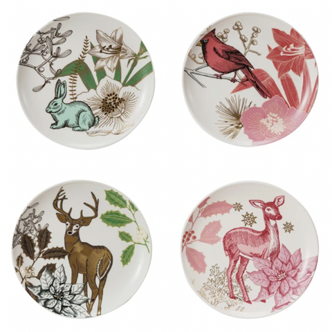 Flora Fauna 6" Stoneware Plate