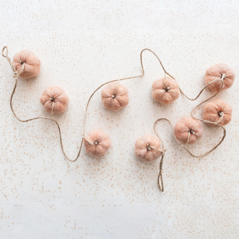 Felt Pumpkin Garland