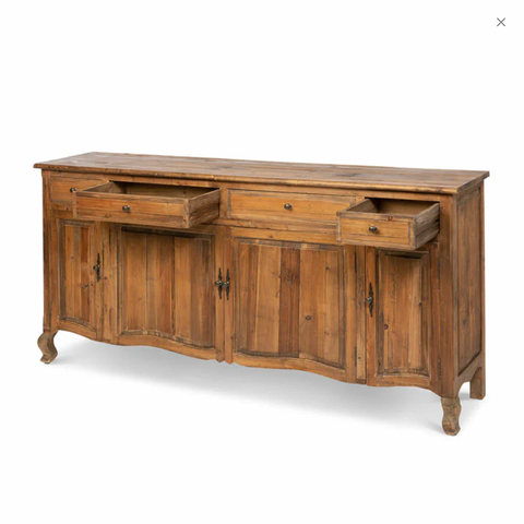 Reclaimed Pine French Country Sideboard