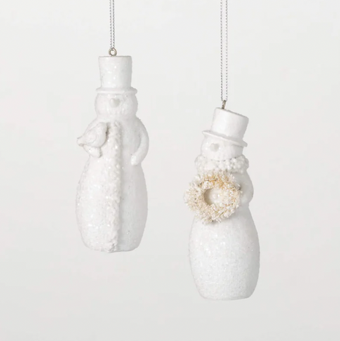 Frosted Snowman Orn. Variety