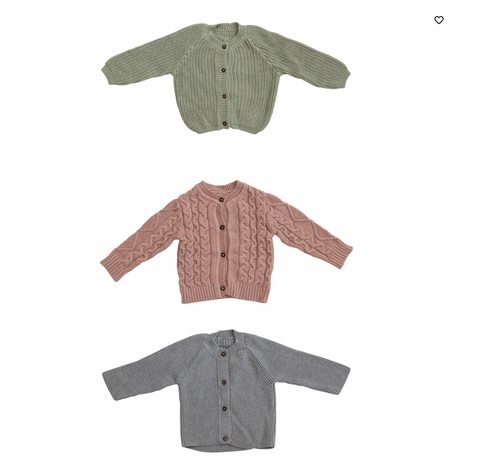 Cotton Knit Baby Sweater