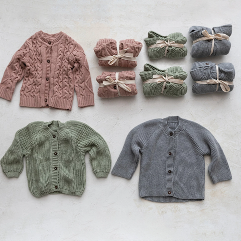 Cotton Knit Baby Sweater