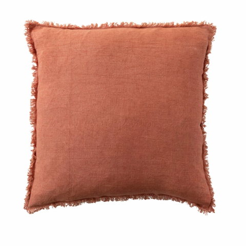 Square 20" Rust Pillow