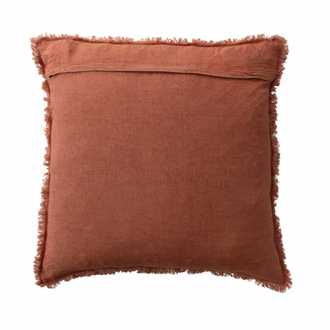 Square 20" Rust Pillow