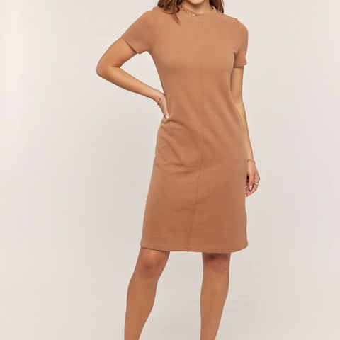 Short Sleeve Dress - Mocha